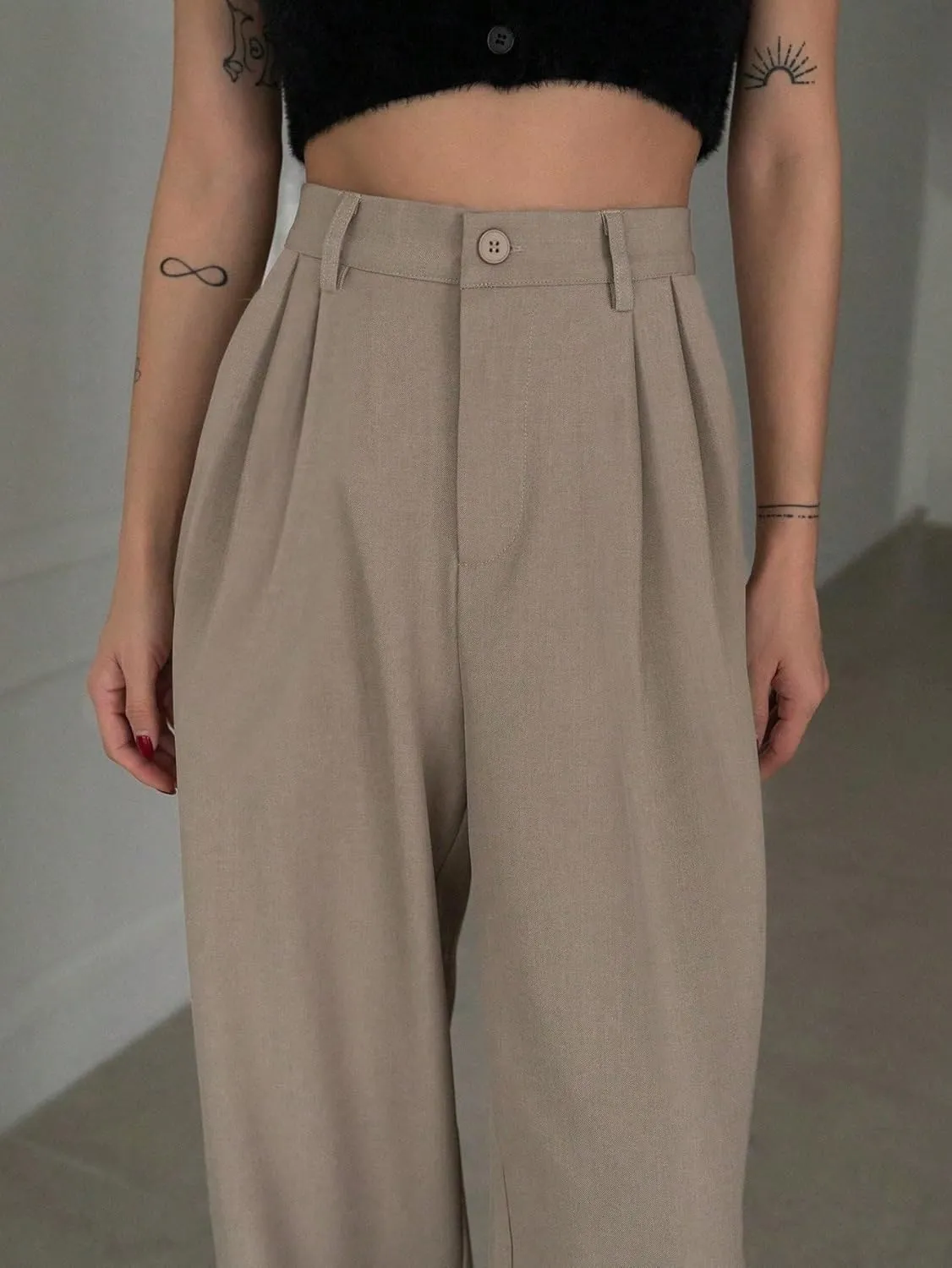 Women's 2025 Summer Casual Long Pants Wide Leg Pants