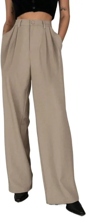 Women's 2025 Summer Casual Long Pants Wide Leg Pants