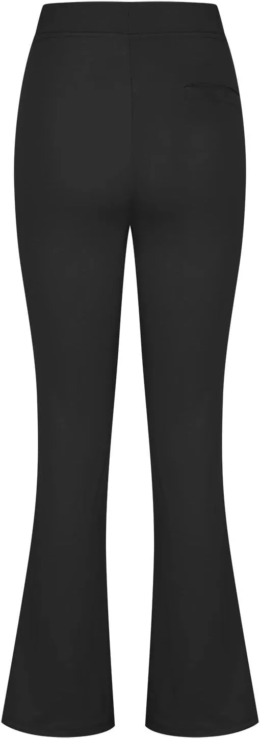 Womens Bootcut Dress Pants Stretchy Yoga Work Trousers High Waist Casual Flare Slacks Office Business Lounge Clothes