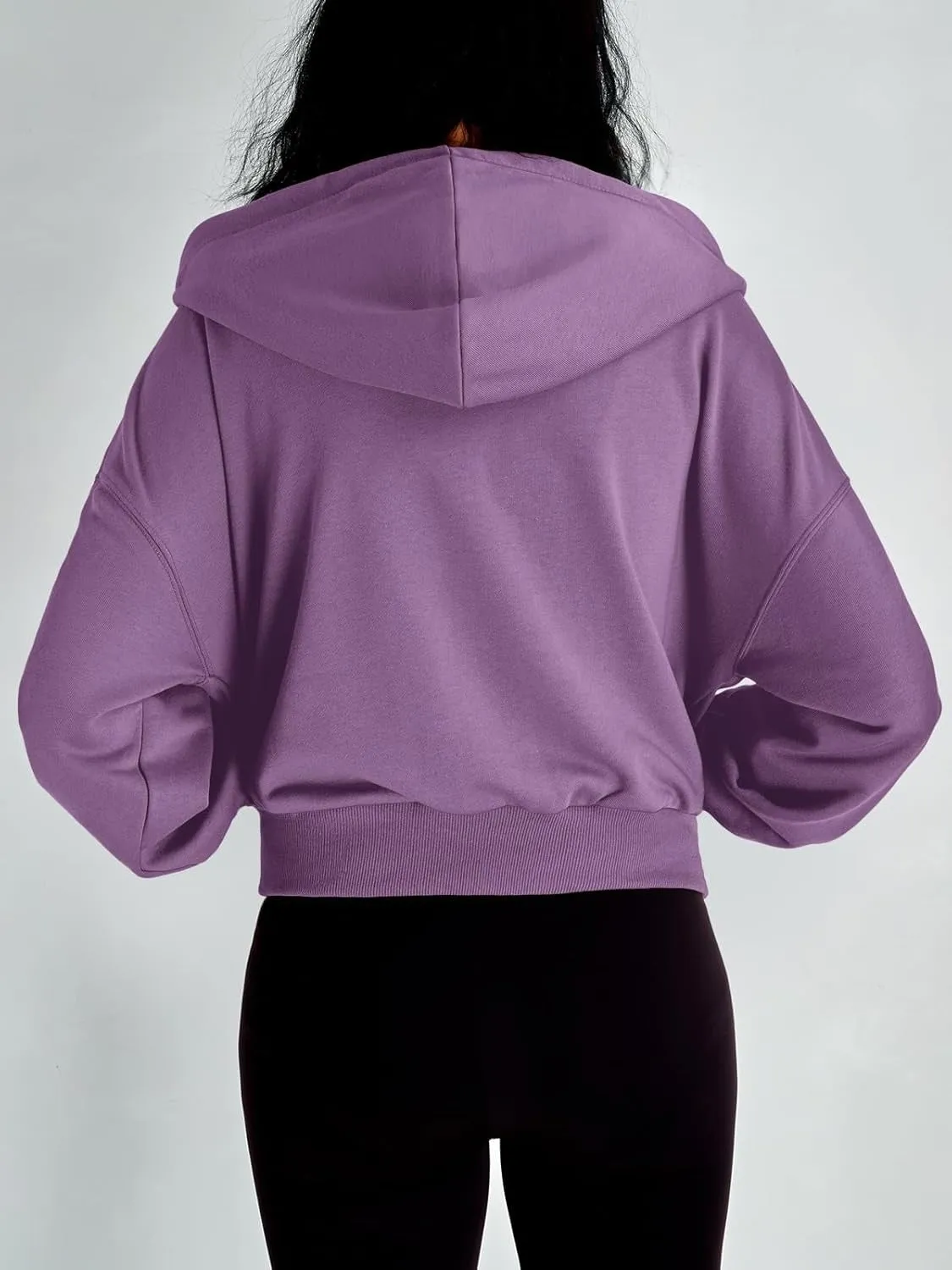Women’s Full-Zip Hoodie with Fleece Lining – Cozy, Lightweight, Casual Fall and Winter Sweatshirt – Soft, Breathable Hoodie Jacket with Drop Shoulder & Slight Stretch