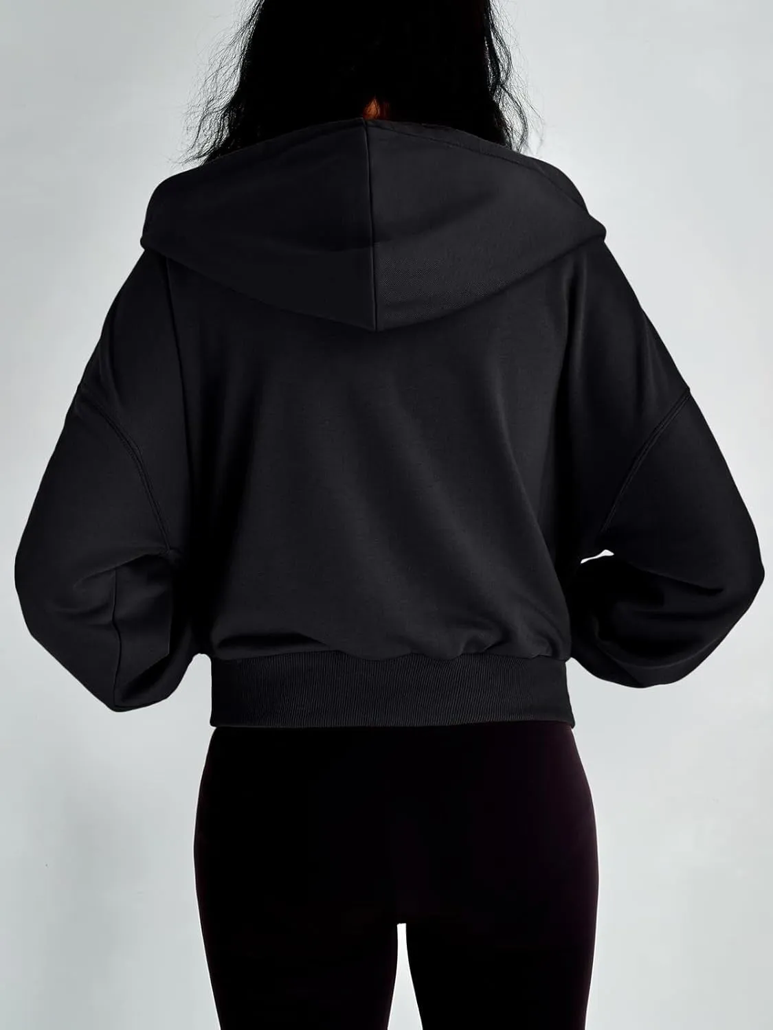 Women’s Full-Zip Hoodie with Fleece Lining – Cozy, Lightweight, Casual Fall and Winter Sweatshirt – Soft, Breathable Hoodie Jacket with Drop Shoulder & Slight Stretch