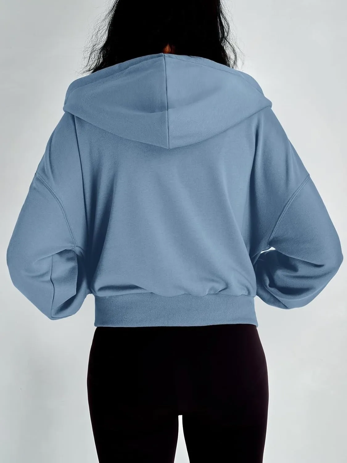 Women’s Full-Zip Hoodie with Fleece Lining – Cozy, Lightweight, Casual Fall and Winter Sweatshirt – Soft, Breathable Hoodie Jacket with Drop Shoulder & Slight Stretch
