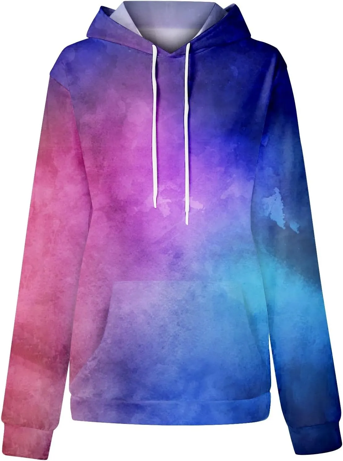 Womens Hoodies Long Sleeve Loose Sweatshirt Graphic Top Drawstring Pullover Hooded Hoodie Fall Outfits with Pocket