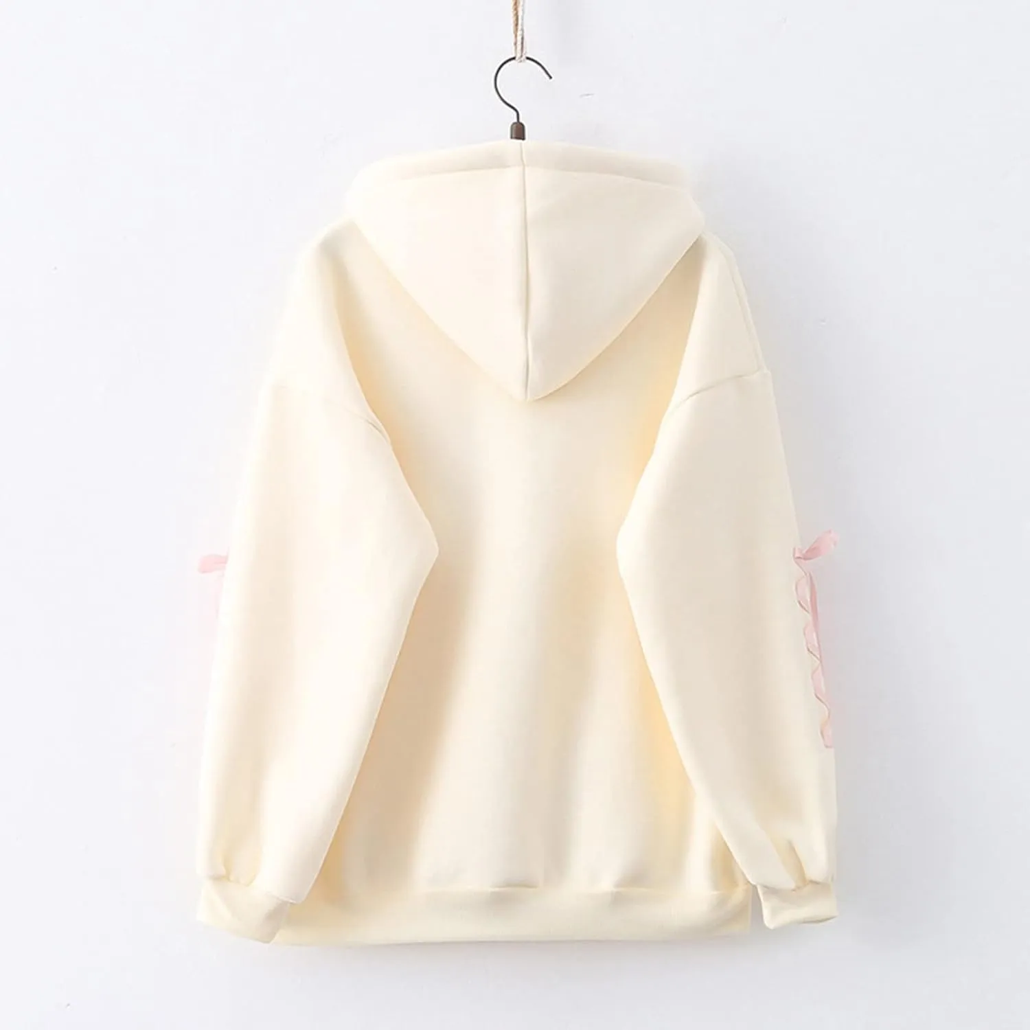 womens Japanese Casual Lolita Kawaii Graphic Hoodie Loose Fit Hooded Sweatshirt