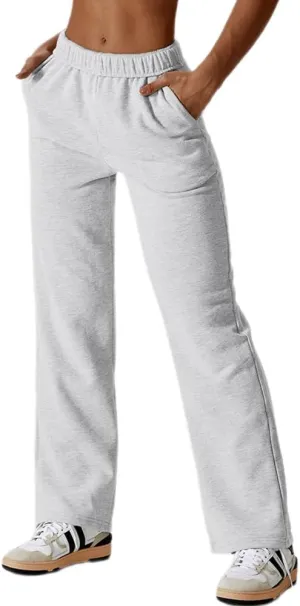 Womens Leisure Sweatpants for 2024 New,Womens Tall Sweatpants,Straight and Wide Leg Sweatpants Women with Pocket