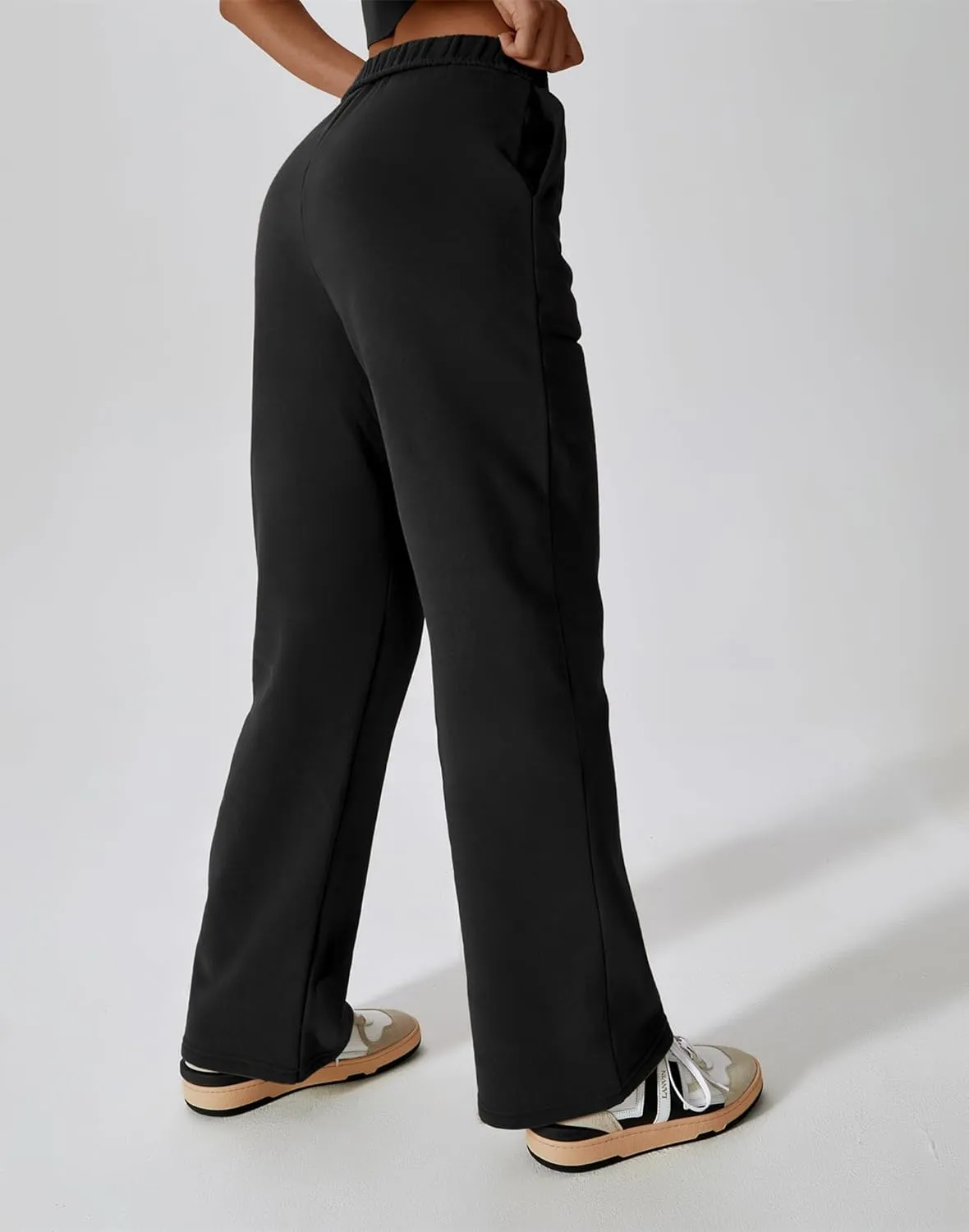 Womens Leisure Sweatpants for 2024 New,Womens Tall Sweatpants,Straight and Wide Leg Sweatpants Women with Pocket