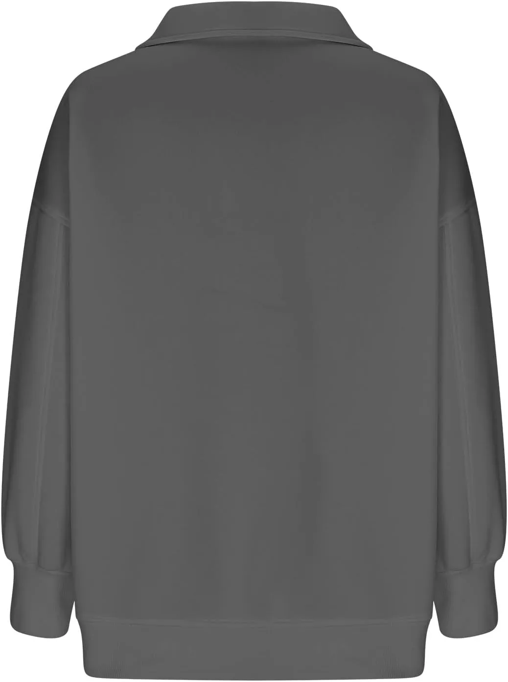 Women's Oversized Quarter Half Zip Hoodies Sweatshirt,2024 Winter V Neck Long Sleeve Pullover Tunic Trendy Clothes