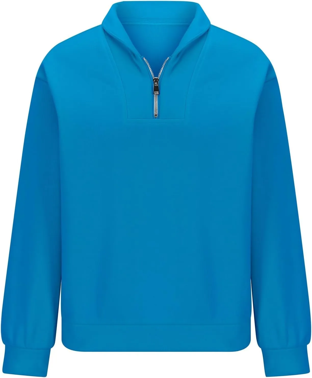 Women's Oversized Quarter Half Zip Hoodies,2024 Casual V Neck Long Sleeve Fleece Sweatshirts,Cute Winter