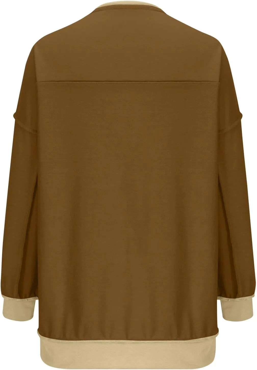 Womens Oversized Sweatshirts 2024 Fashion Fall Hoodies Long Sleeve V Neck Button Down Pullover Loose Fit Tops