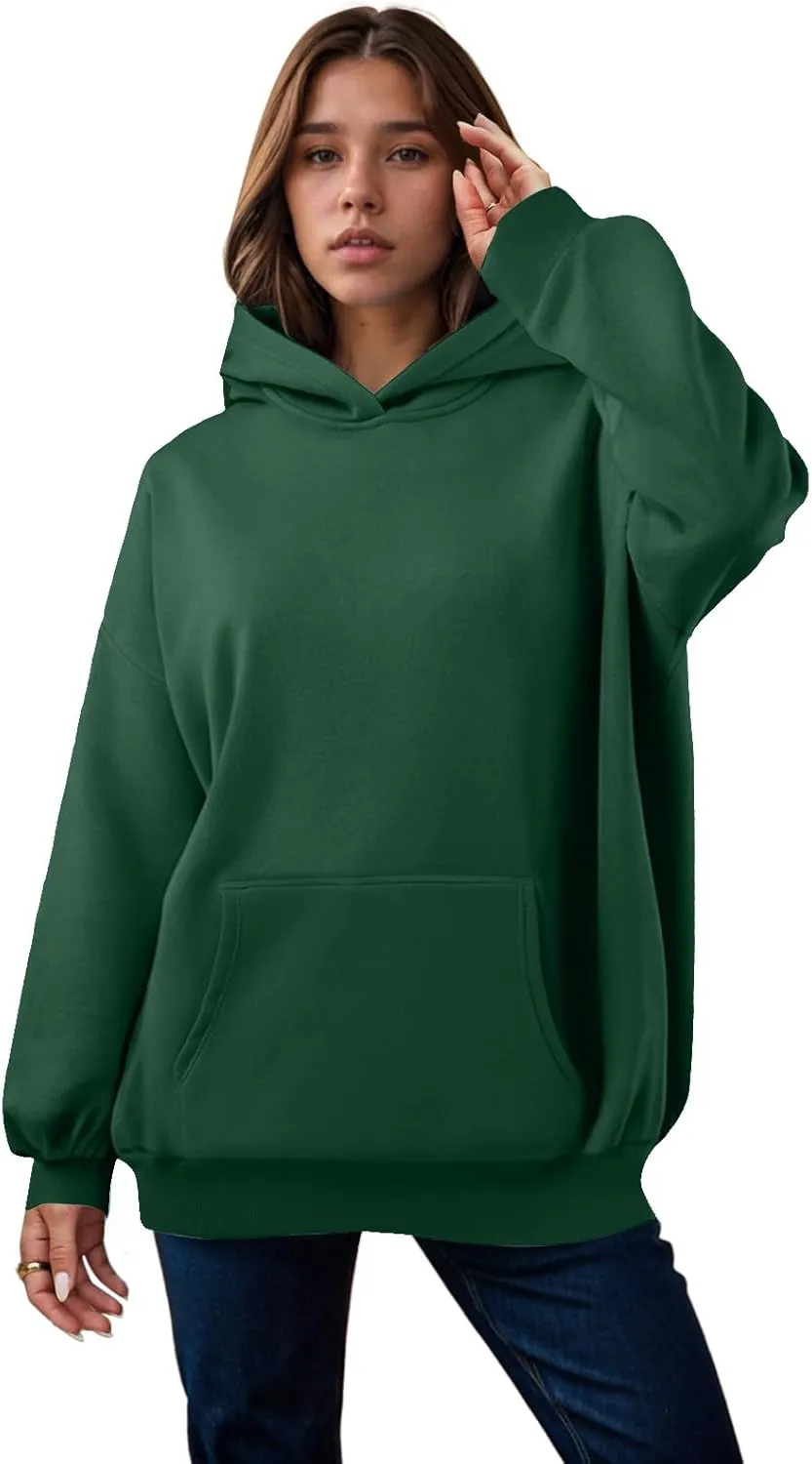 Womens Oversized Sweatshirts Pullover Hoodies Fleece Sweaters Long Sleeve With Pockets Winter Fall Outfits Y2k Clothes