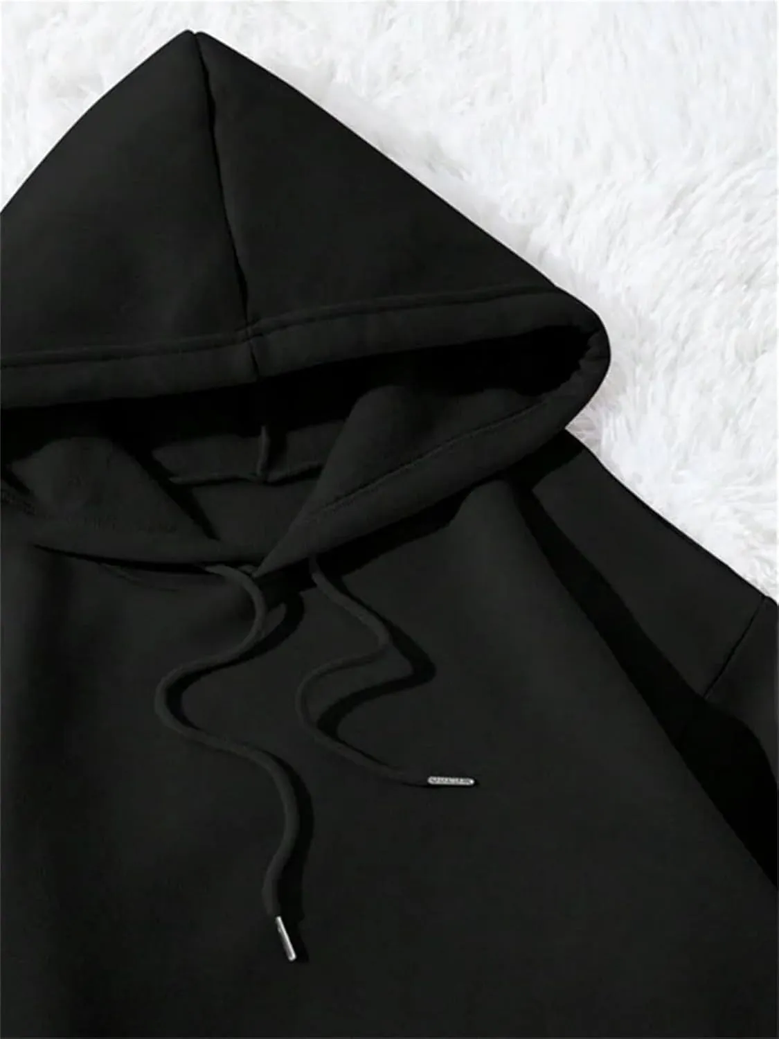 Women's Solid Color Hoodie Sweatshirt Casual Loose Oversized Pullover Hoodie With Pockets