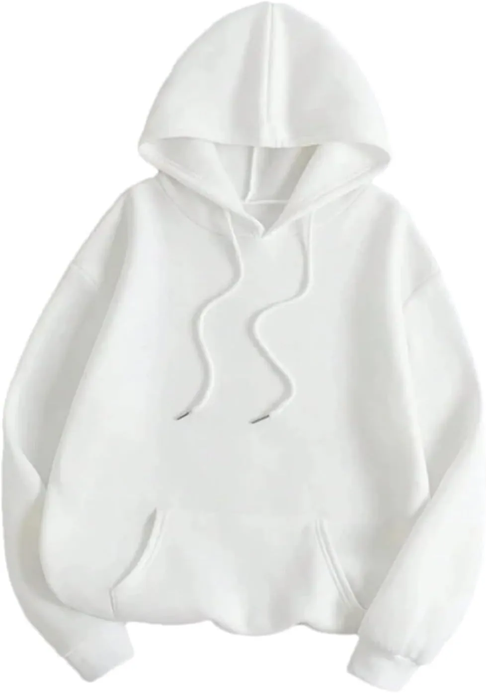 Women's Solid Color Hoodie Sweatshirt Casual Loose Oversized Pullover Hoodie With Pockets