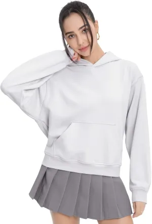 Womens Sweatshirts Hoodies Thin Spring and Fall loose Fashion Comfy Long Sleeve with Pockets Pullover