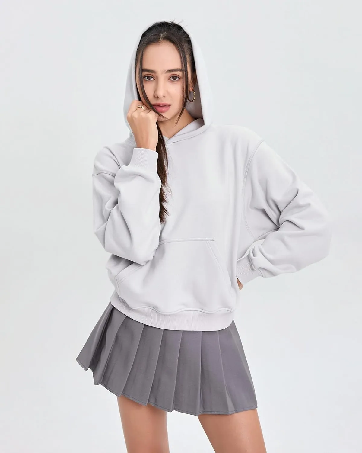 Womens Sweatshirts Hoodies Thin Spring and Fall loose Fashion Comfy Long Sleeve with Pockets Pullover