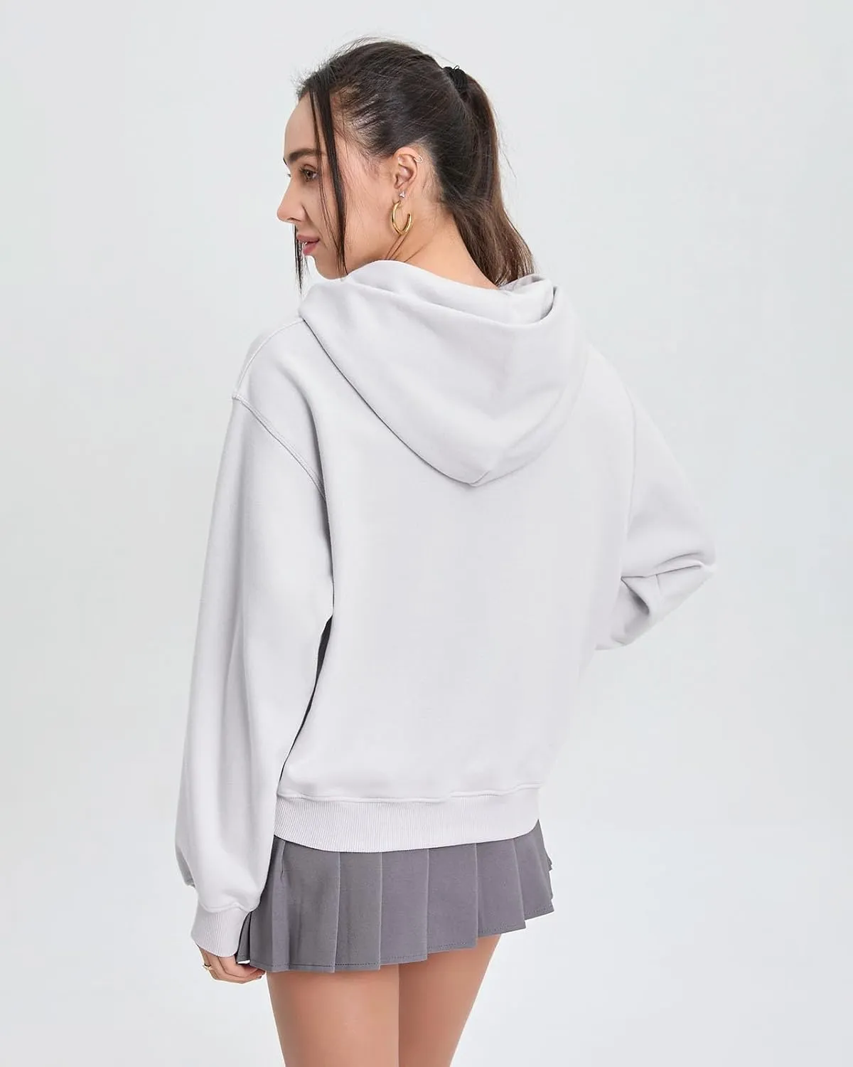 Womens Sweatshirts Hoodies Thin Spring and Fall loose Fashion Comfy Long Sleeve with Pockets Pullover